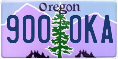 OR license plate 900OKA