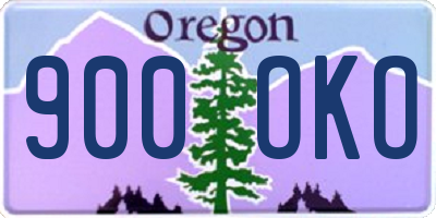 OR license plate 900OKO