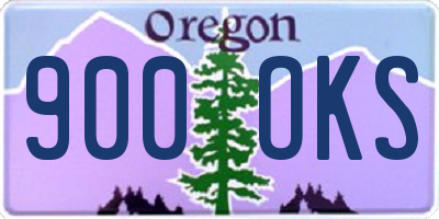 OR license plate 900OKS