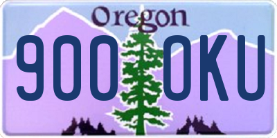 OR license plate 900OKU
