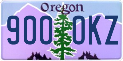 OR license plate 900OKZ