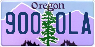 OR license plate 900OLA