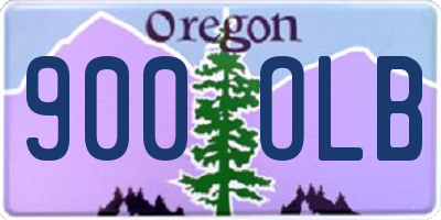OR license plate 900OLB