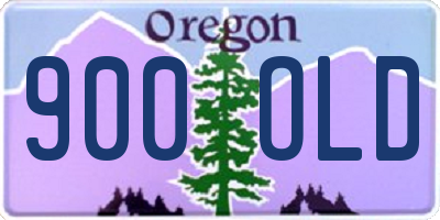 OR license plate 900OLD