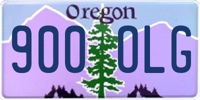 OR license plate 900OLG