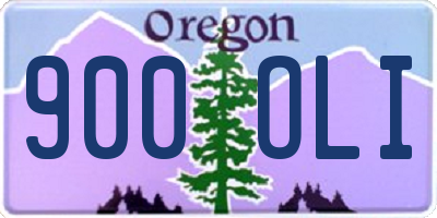 OR license plate 900OLI