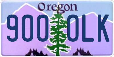 OR license plate 900OLK