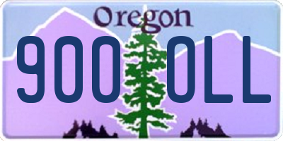 OR license plate 900OLL