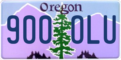 OR license plate 900OLU