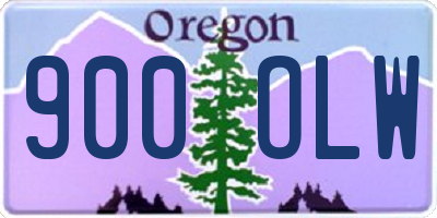 OR license plate 900OLW