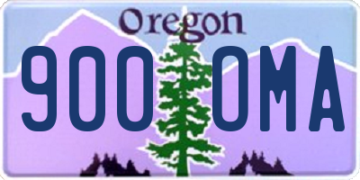 OR license plate 900OMA