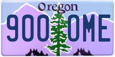 OR license plate 900OME