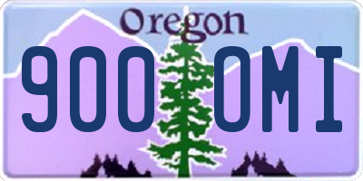 OR license plate 900OMI