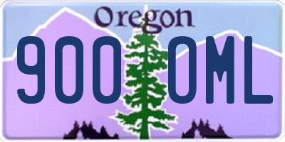 OR license plate 900OML
