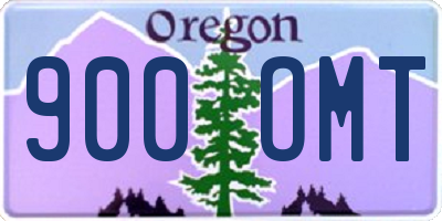 OR license plate 900OMT