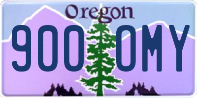 OR license plate 900OMY