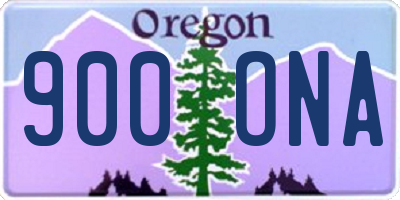 OR license plate 900ONA