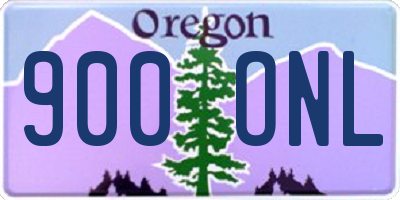 OR license plate 900ONL