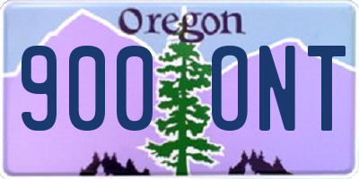 OR license plate 900ONT