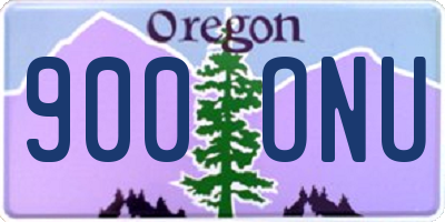 OR license plate 900ONU