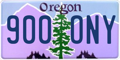OR license plate 900ONY