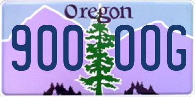 OR license plate 900OOG