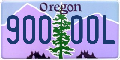 OR license plate 900OOL