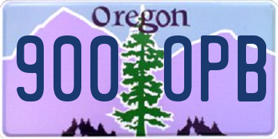 OR license plate 900OPB