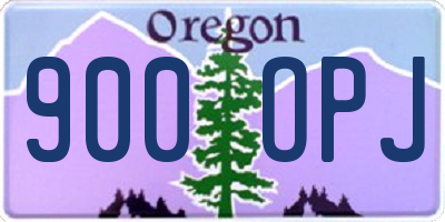 OR license plate 900OPJ