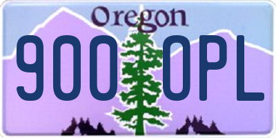 OR license plate 900OPL