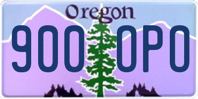 OR license plate 900OPO