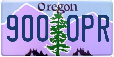 OR license plate 900OPR