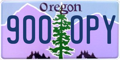 OR license plate 900OPY