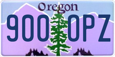 OR license plate 900OPZ