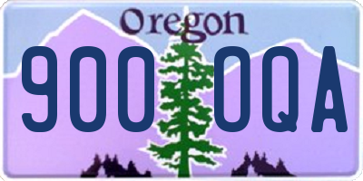 OR license plate 900OQA