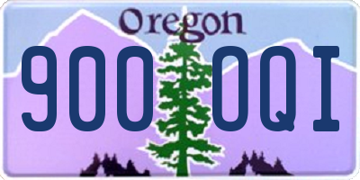 OR license plate 900OQI