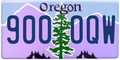 OR license plate 900OQW