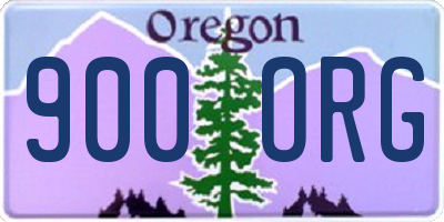 OR license plate 900ORG