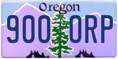 OR license plate 900ORP