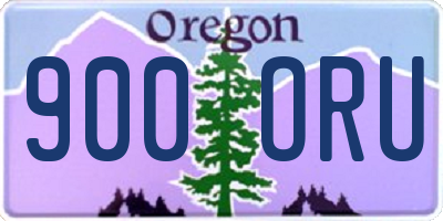 OR license plate 900ORU