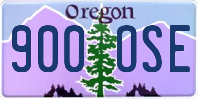 OR license plate 900OSE