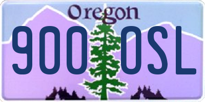 OR license plate 900OSL