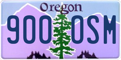 OR license plate 900OSM