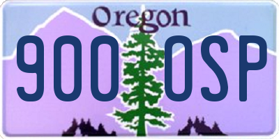 OR license plate 900OSP