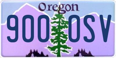 OR license plate 900OSV