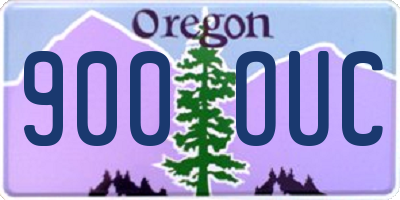 OR license plate 900OUC