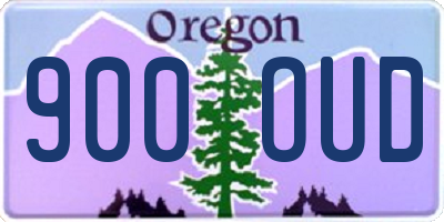 OR license plate 900OUD