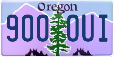 OR license plate 900OUI