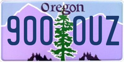 OR license plate 900OUZ