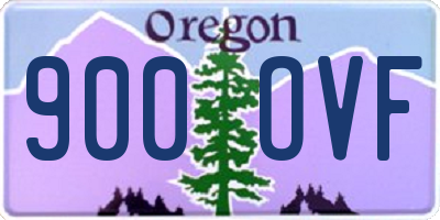 OR license plate 900OVF